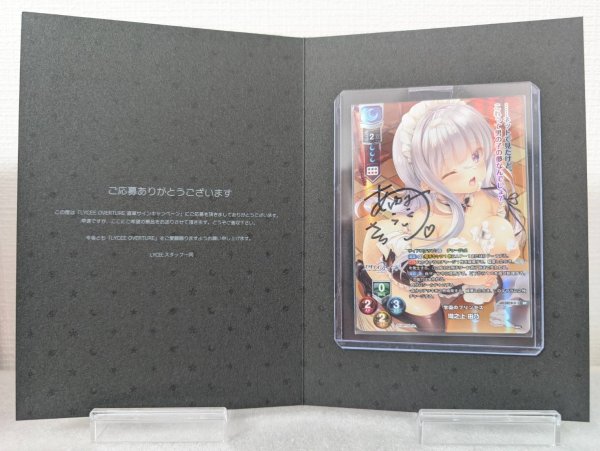 画像1: リセ オーバーチュア Ver.ま〜まれぇど1.0 SP 直筆サイン 墹之上 由乃 (1)