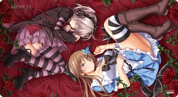 画像1: リセ オーバーチュア Ver.パープルソフトウェア2.0 特製ラバーマット ハピメア　「AIのYOU」セット (1)